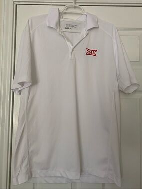 Big 12 White Nike Polo Shirt Men’s Large